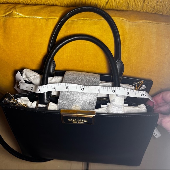 Kate Spade Black Reegan Smooth Leather Satchel - Picture 11 of 11